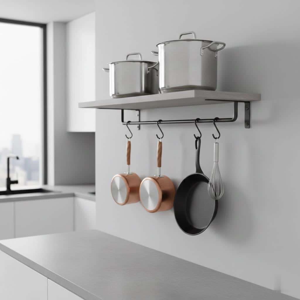 Review: Home Basics Scroll Collection Pot Rack – Elevate Your Kitchen Style and Storage