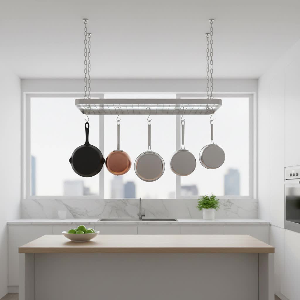 Pot Rack Installation Guide: Finding the Perfect Height Above Your Kitchen Island