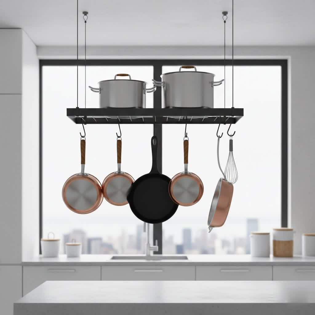 How to Safely Install a Ceiling Pot Rack: Your Complete DIY Guide
