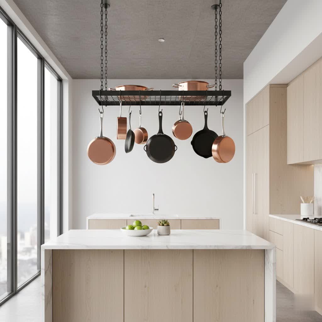 Elevate Your Kitchen: The Best Pot Racks for Displaying Copper Cookware Sets